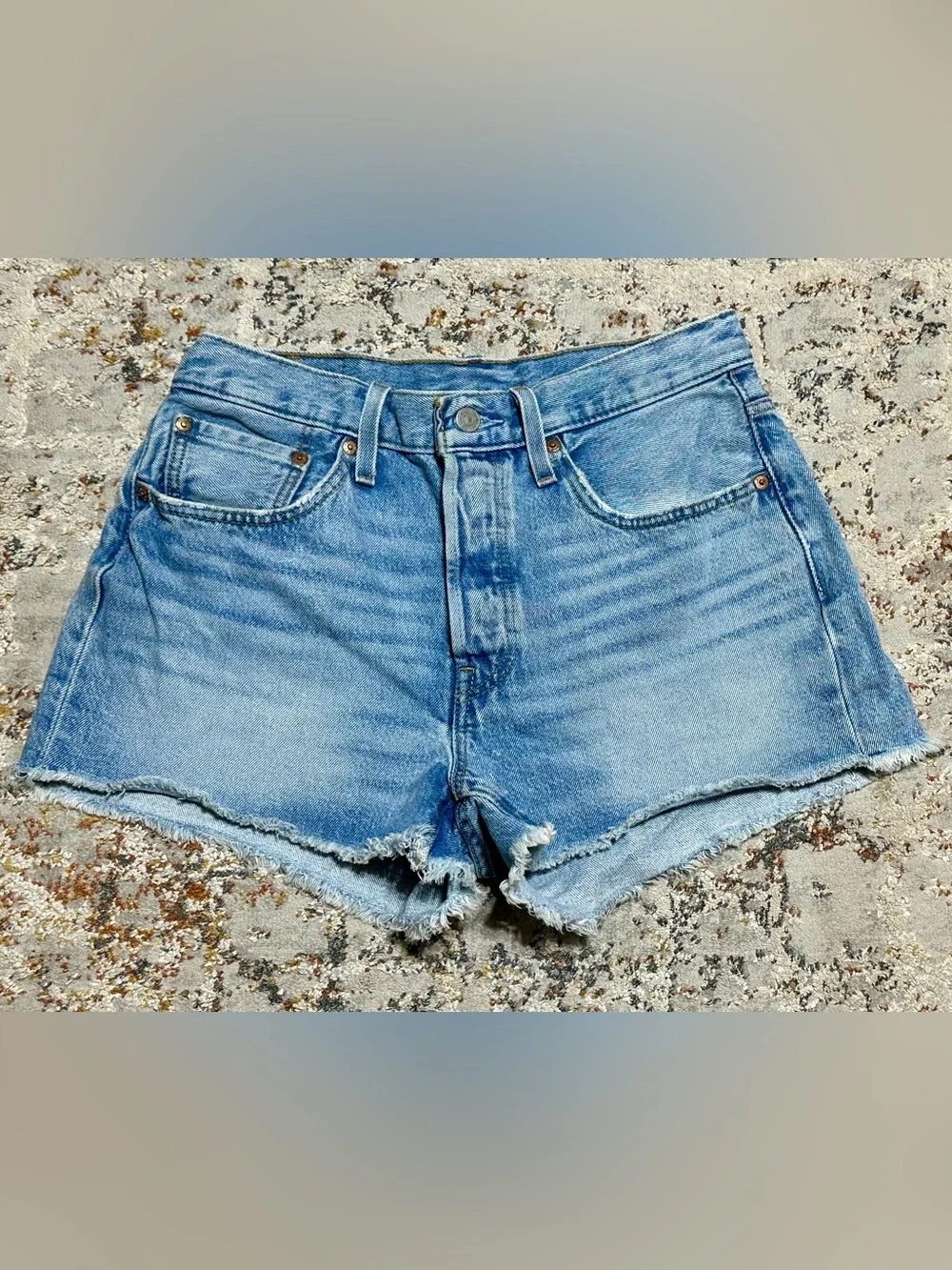 LEVI’S 501® Original High Waist Denim Cutoff Shorts size 30